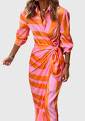 Everly Collection | Plus Size Midi Wrap Dress with Chic Print | Flattering Fit for Every Occasion 0