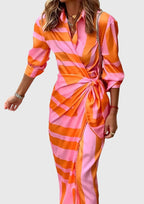 Everly Collection | Plus Size Midi Wrap Dress with Chic Print | Flattering Fit for Every Occasion 0