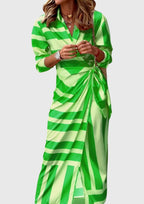 Everly Collection | Plus Size Midi Wrap Dress with Chic Print | Flattering Fit for Every Occasion 8