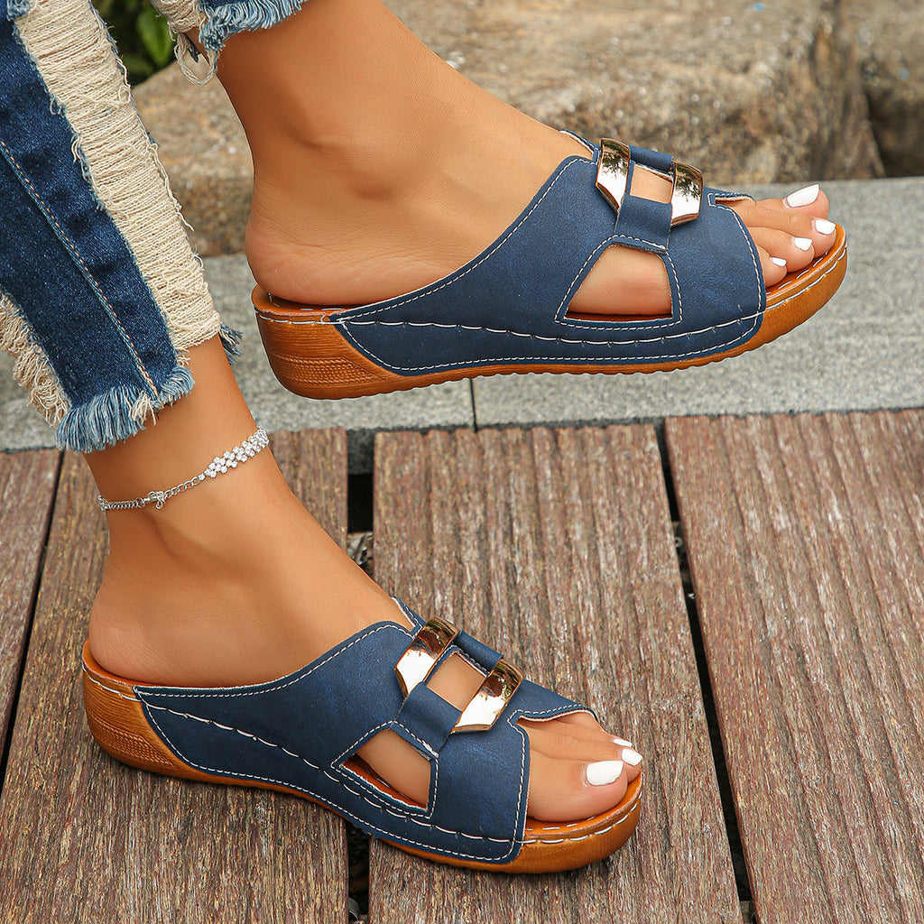 Everly Collection | Women's Sandals with Adjustable Buckle Design | Cushioned Comfort for Everyday Style 5