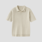 Evrard Lightweight Men's Polo Shirt | Ribbed Summer Style with Breathable Mesh 1