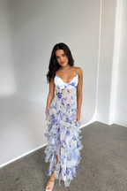 Floral Maxi Dress | Women's Summer Dress with Ruffle Design | Flattering Fit for Warm Weather Events 4