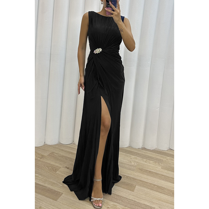 Freesia | Women's Pleated Maxi Dress for Weddings with Elegant Flow | Comfortable Fit for All-Day Wear 2