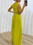 Freesia | Women's Pleated Maxi Dress for Weddings with Elegant Flow | Comfortable Fit for All-Day Wear 3