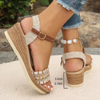 Garnet Collection | Women's Sandals with Cushioned Wedge & Adjustable Straps | Comfortable Boho Footwear for Summer Style 2