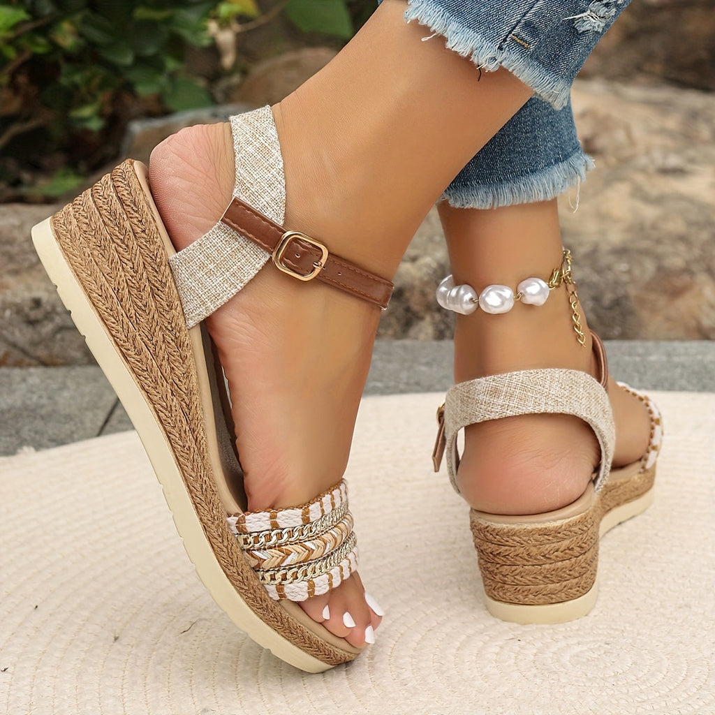 Garnet Collection | Women's Sandals with Cushioned Wedge & Adjustable Straps | Comfortable Boho Footwear for Summer Style 3