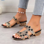 Glamour Collection | Women's Platform Sandals with Exquisite Embellishments | Elegant Footwear for All-Day Comfort 4