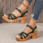 Halle | Women's Sandals with Supportive Mid-Heel | Elegant Design for All-Day Comfort 3