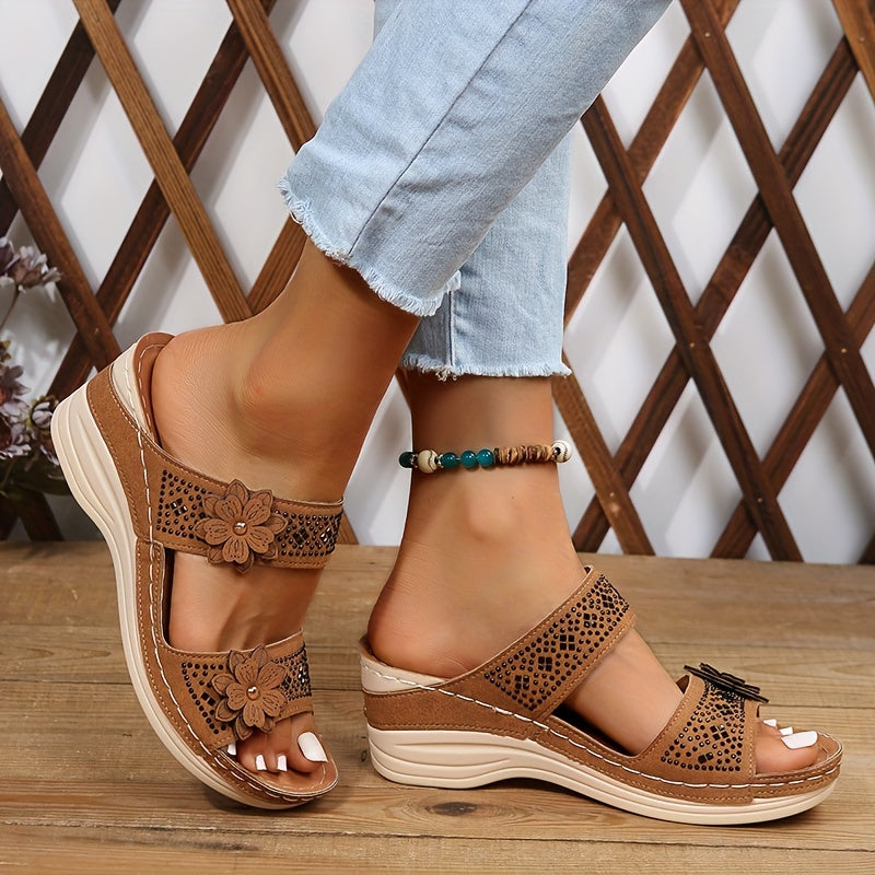 Heath | Women's Slides with Cushioned Comfort & Elegant Floral Design for All-Day Wear 1
