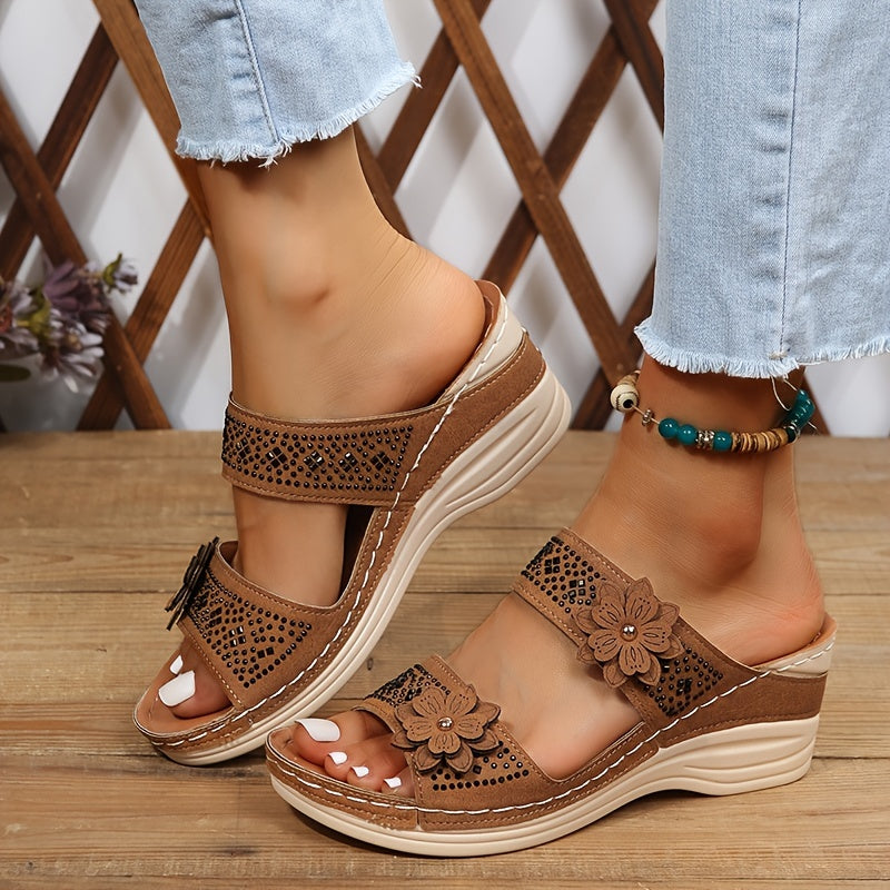 Heath | Women's Slides with Cushioned Comfort & Elegant Floral Design for All-Day Wear 2