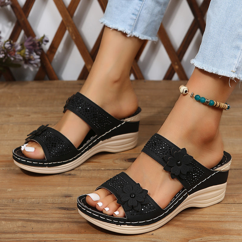 Heath | Women's Slides with Cushioned Comfort & Elegant Floral Design for All-Day Wear 7