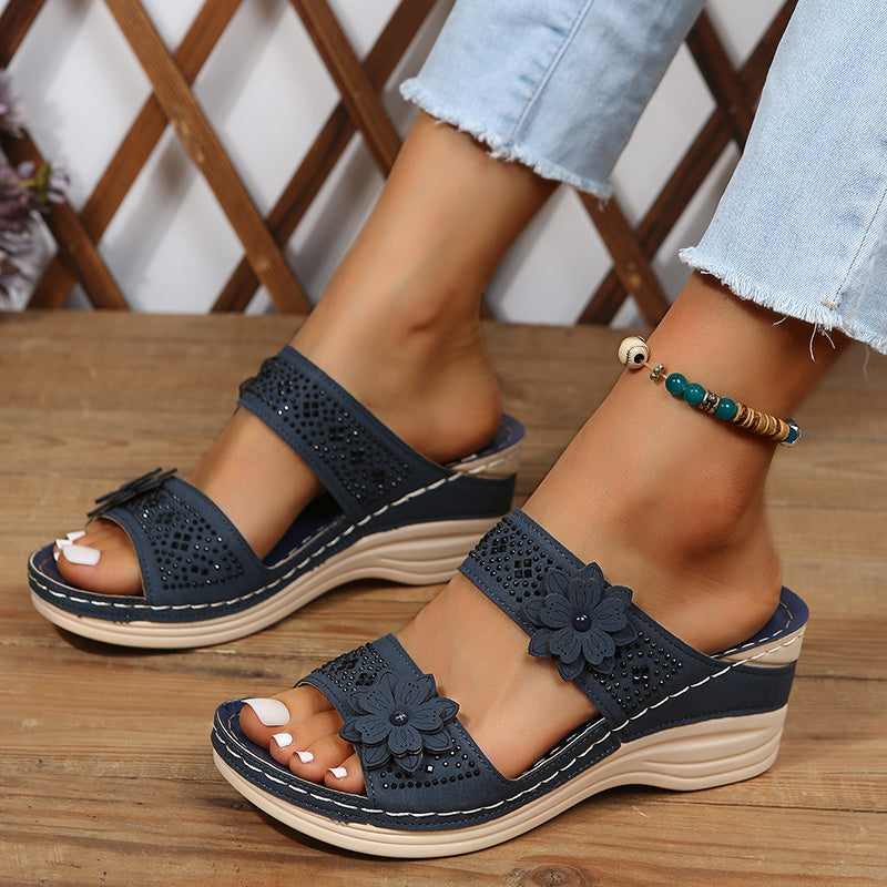 Heath | Women's Slides with Cushioned Comfort & Elegant Floral Design for All-Day Wear 9