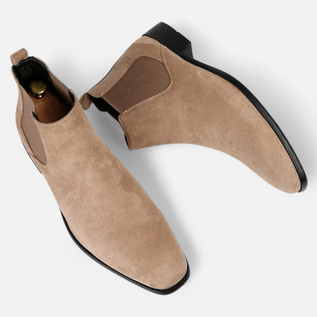 Heritage Collection | Men's Chelsea Boots with Premium Suede & Square Toe | Elegant Design for Timeless Style 0