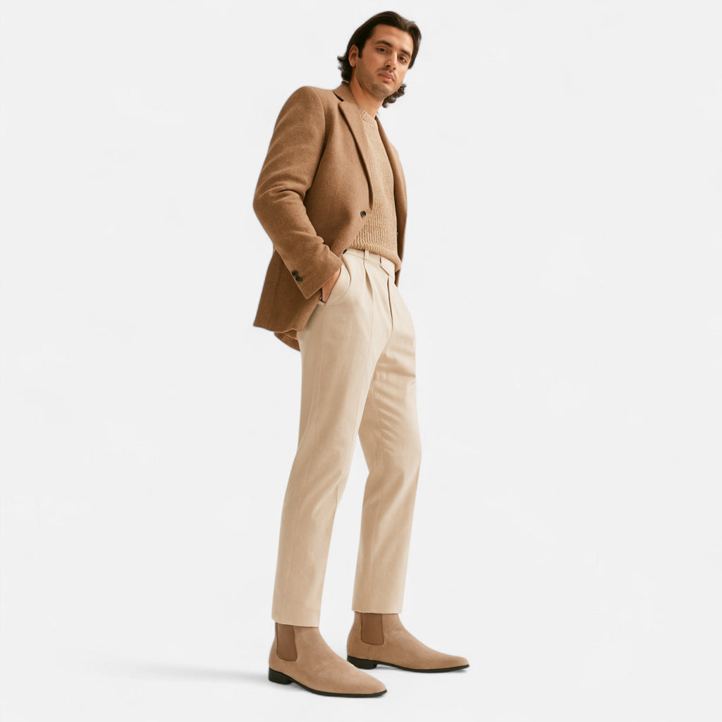Heritage Collection | Men's Chelsea Boots with Premium Suede & Square Toe | Elegant Design for Timeless Style 1