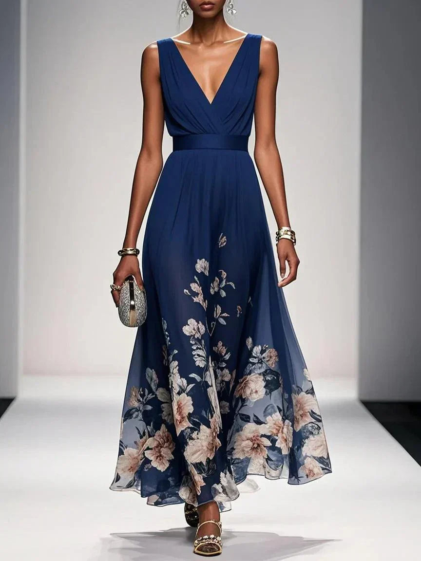 Isabella Collection | Women's Dress with Floral Print & A-Line Silhouette | Elegant Style for Summer Events 1