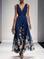 Isabella Collection | Women's Dress with Floral Print & A-Line Silhouette | Elegant Style for Summer Events 1