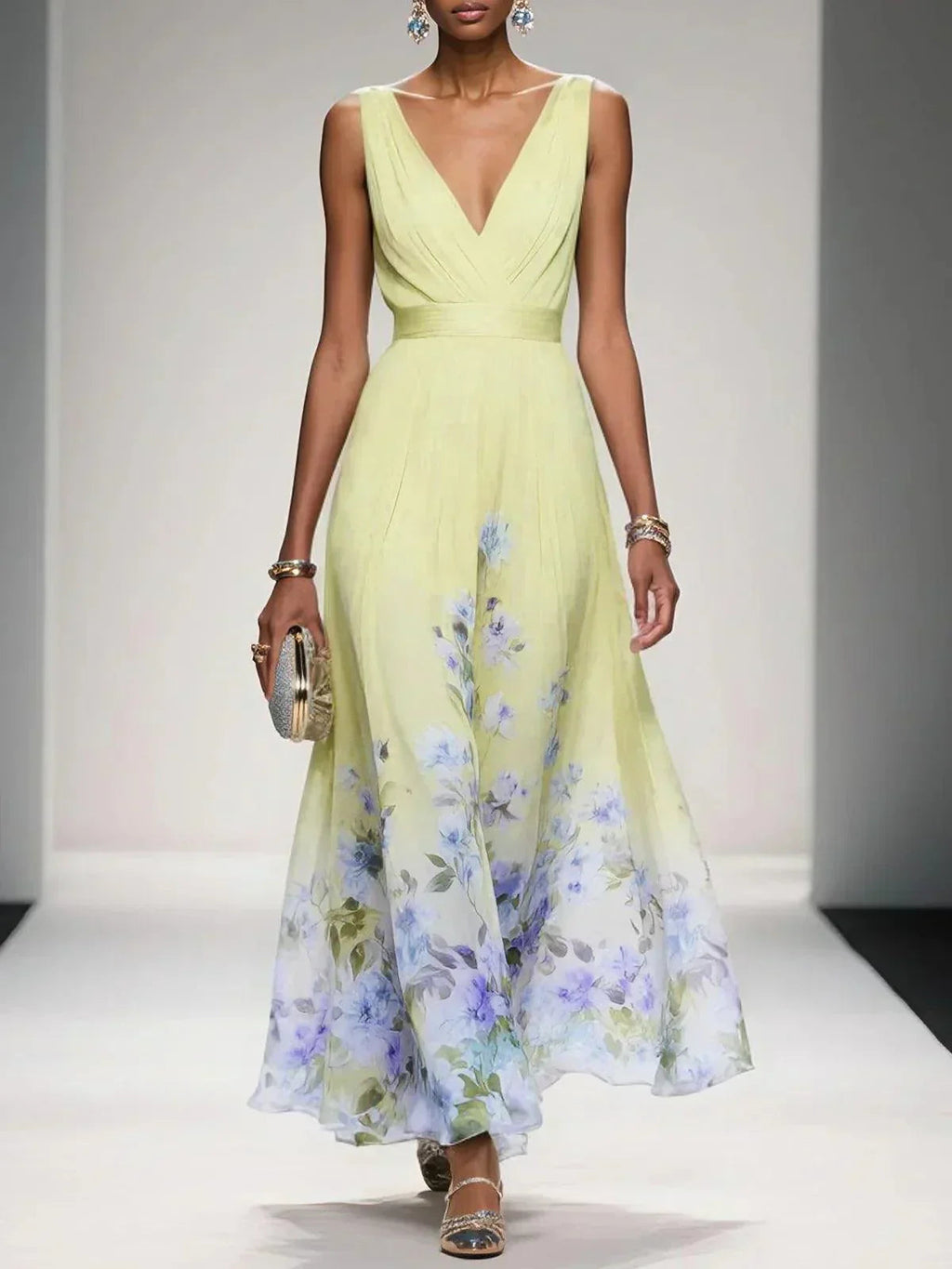 Isabella Collection | Women's Dress with Floral Print & A-Line Silhouette | Elegant Style for Summer Events 2