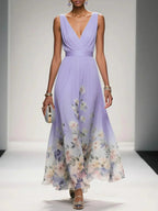 Isabella Collection | Women's Dress with Floral Print & A-Line Silhouette | Elegant Style for Summer Events 5