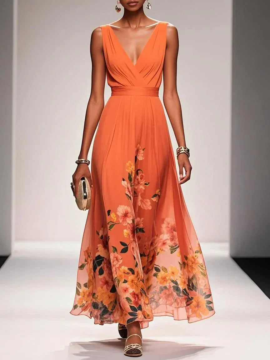 Isabella Collection | Women's Dress with Floral Print & A-Line Silhouette | Elegant Style for Summer Events 6