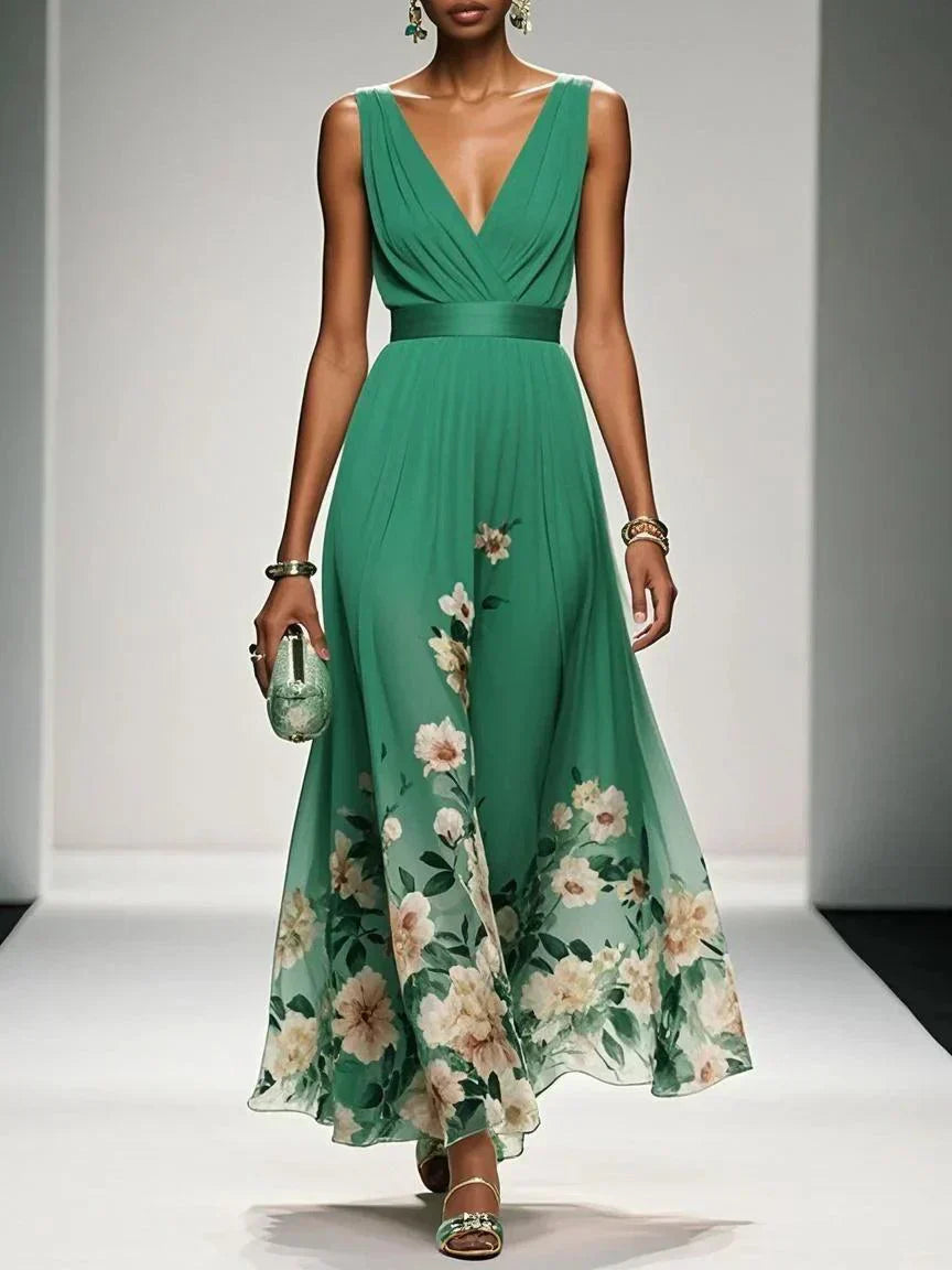 Isabella Collection | Women's Dress with Floral Print & A-Line Silhouette | Elegant Style for Summer Events 7