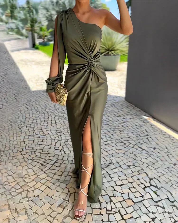 Isabella Collection | Women's Pleated Evening Dress with Elegant Coverage | Flattering Fit for Special Occasions 0