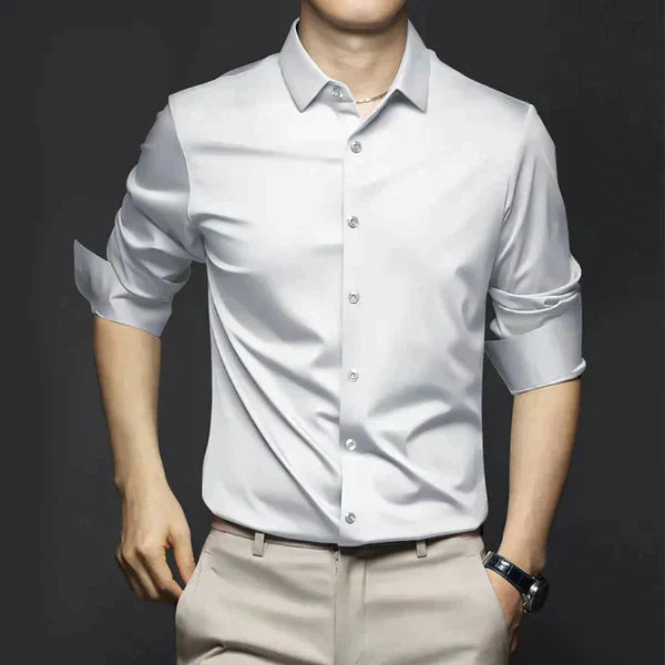 Jethro | Men's Dress Shirt with Wrinkle-Free Fabric | Breathable Style for Effortless Comfort 1