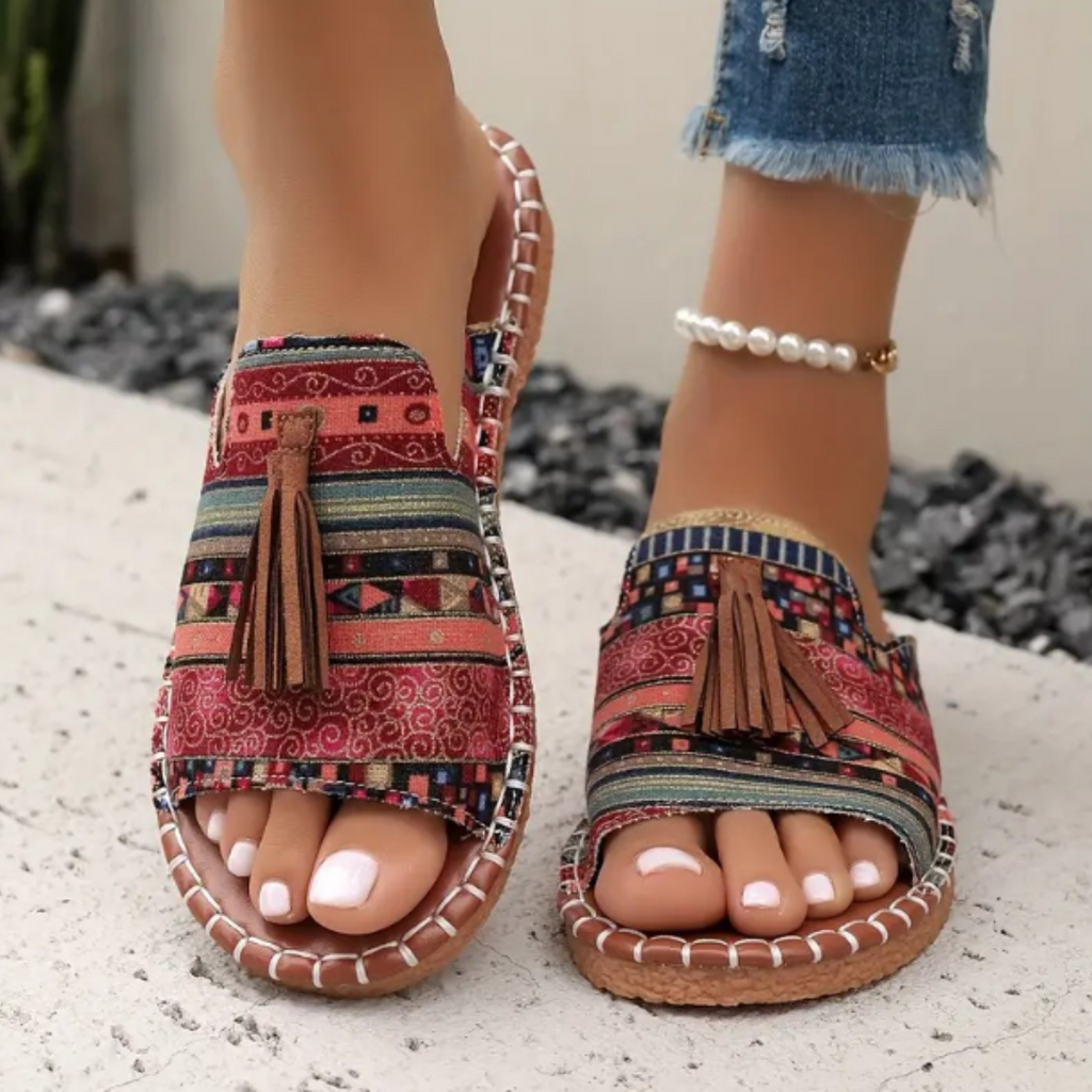 Joyful Steps | Flat Sandals Women with Cloud-Soft Footbeds | Vibrant Colors for All-Day Comfort 0