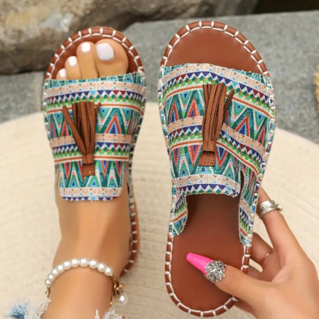 Joyful Steps | Flat Sandals Women with Cloud-Soft Footbeds | Vibrant Colors for All-Day Comfort 6