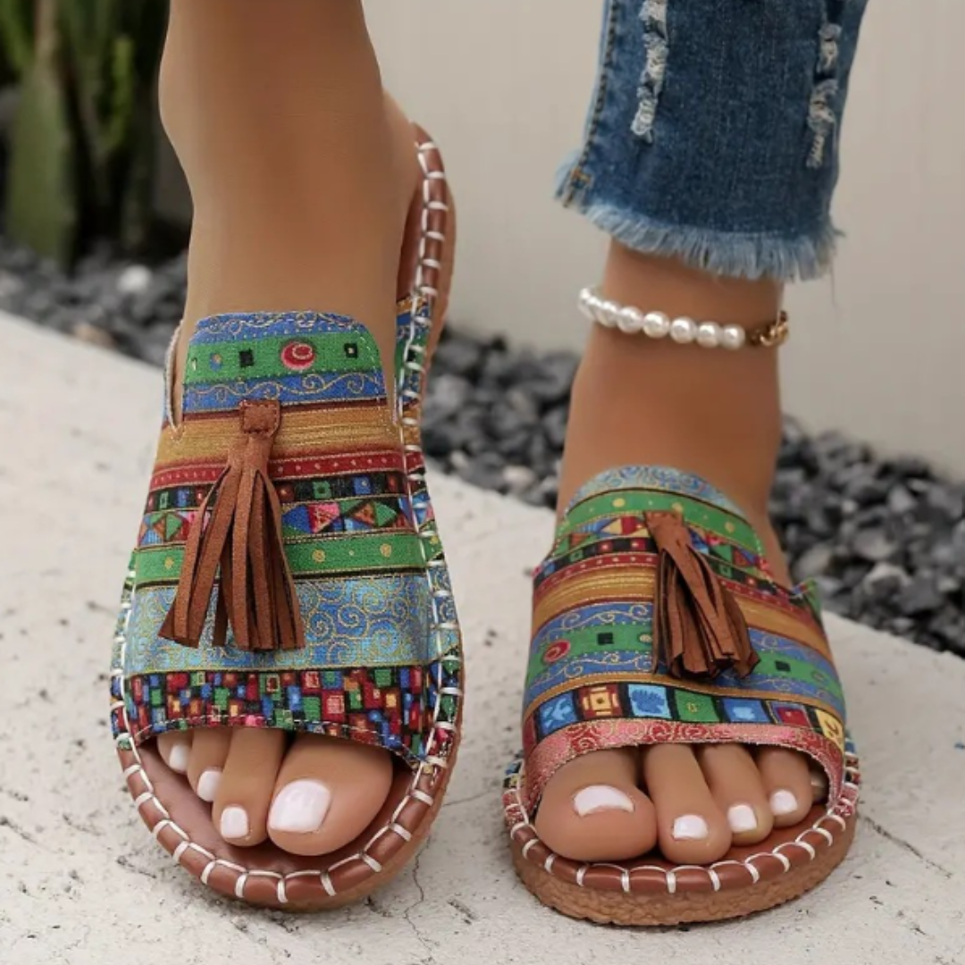 Joyful Steps | Flat Sandals Women with Cloud-Soft Footbeds | Vibrant Colors for All-Day Comfort 7