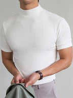 Jude Slim Fit High Collar Men's T-Shirt for Stylish Comfort and Breathability 1