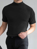Jude Slim Fit High Collar Men's T-Shirt for Stylish Comfort and Breathability 4