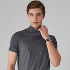 Jude Slim Fit High Collar Men's T-Shirt for Stylish Comfort and Breathability 6