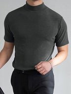 Jude Slim Fit High Collar Men's T-Shirt for Stylish Comfort and Breathability 9