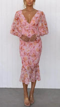 Julia Collection | Women's Floral Cocktail Dress with Flattering Silhouette | Elegant Style for Special Occasions 0