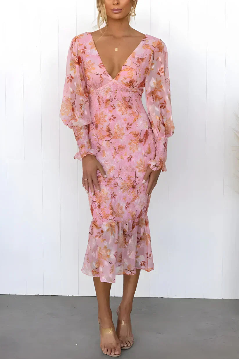 Julia Collection | Women's Floral Cocktail Dress with Flattering Silhouette | Elegant Style for Special Occasions 1