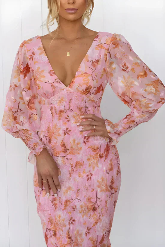 Julia Collection | Women's Floral Cocktail Dress with Flattering Silhouette | Elegant Style for Special Occasions 2