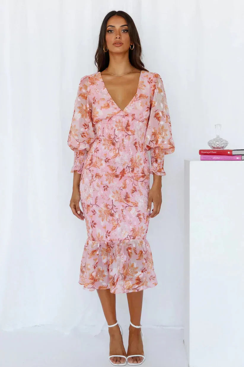 Julia Collection | Women's Floral Cocktail Dress with Flattering Silhouette | Elegant Style for Special Occasions 3