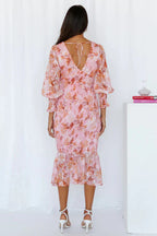 Julia Collection | Women's Floral Cocktail Dress with Flattering Silhouette | Elegant Style for Special Occasions 4
