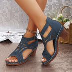 Juliette Collection | Women's Sandals with Block Heel & Artistic Cutouts | All-Day Comfort for Effortless Style 9