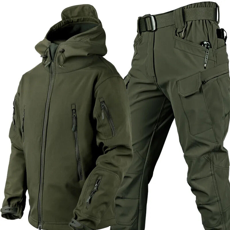 Jurgen Men's Outdoor Clothing Set | Breathable Waterproof Hiking Trousers and Windproof Gear 13