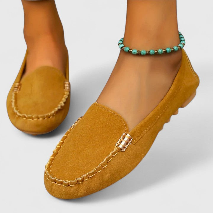 Karlene Collection | Women's Black Loafers with Elegant Metal Accents | Comfortable Slip-Ons for All-Day Wear 3