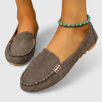 Karlene Collection | Women's Black Loafers with Elegant Metal Accents | Comfortable Slip-Ons for All-Day Wear 7