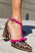 Leontina | Women's Sandals with High Stiletto Heel & Green Leopard Print | Bold Fashion Statement for Confident Women 0