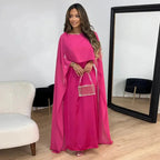 Lily Collection | Women's Maxi Dress with Elegant Cape Design | Timeless Style for Special Occasions 1