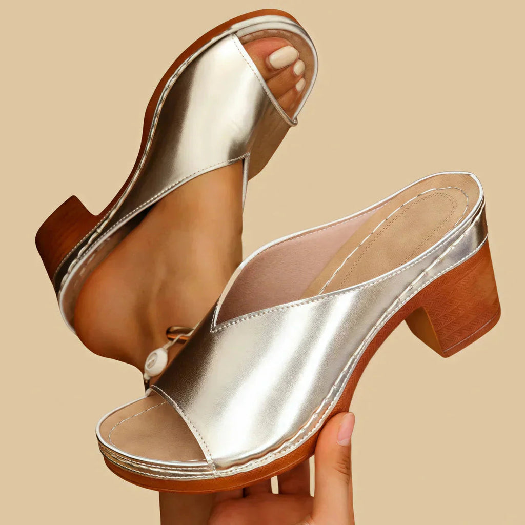 Lisa Collection | Women's Sandals with Thick Heels & Cushioned Sole | Stylish Comfort for All-Day Wear 1