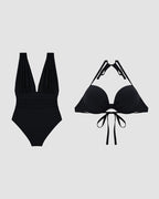 Luxury Shaping | Women's V-Neck One Piece Swimsuit with Tummy Control | Elegant Design for Confidence 4