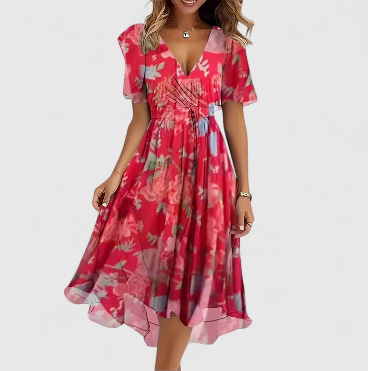 Madison Collection | Women's Summer Dress with Floral Design | Flattering Fit for Effortless Style 0