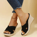 Magnolia Collection | Women's Sandals with Elegant Wedge Design | Comfortable Lift for All-Day Wear 0