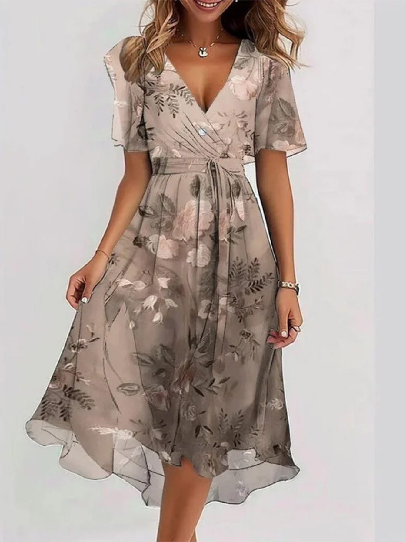 Matilda Collection | Women's Boho-Chic Summer Dress with Belly Cover | Effortless Style for Sunny Days 0