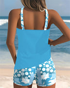 Melanie Collection | Floral Tankini Swimsuit with Adjustable Straps | Comfortable Fit for Poolside Relaxation 7